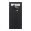 Picture of Europochette Extra Size Black Cutlery Pouch with White Airlaid Napkin (200 pack) - HX980