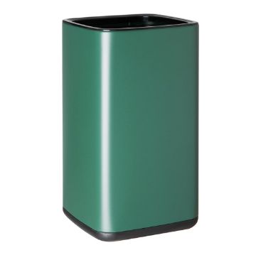 Picture of Bolero Square Waste Bin Green 7Ltr