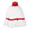 Picture of Jantex Microfibre Mop Head Red Stripe 150g - HX249