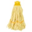 Picture of Jantex Deck Mop Head Yellow Stripe 200g - HX247