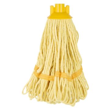 Picture of Jantex Deck Mop Head Yellow Stripe 200g