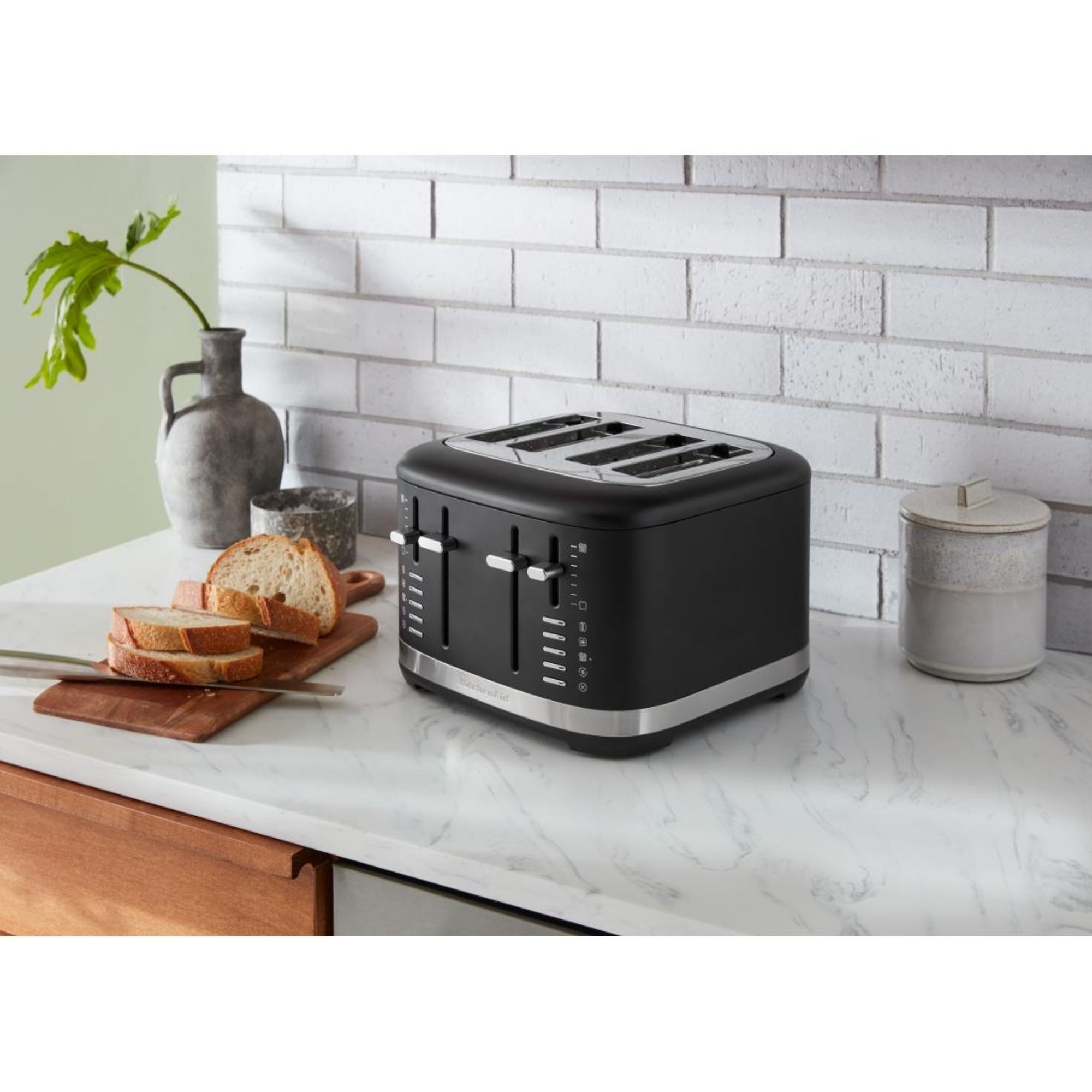 Picture of KitchenAid 4 Slot Manual Toaster Matte Black