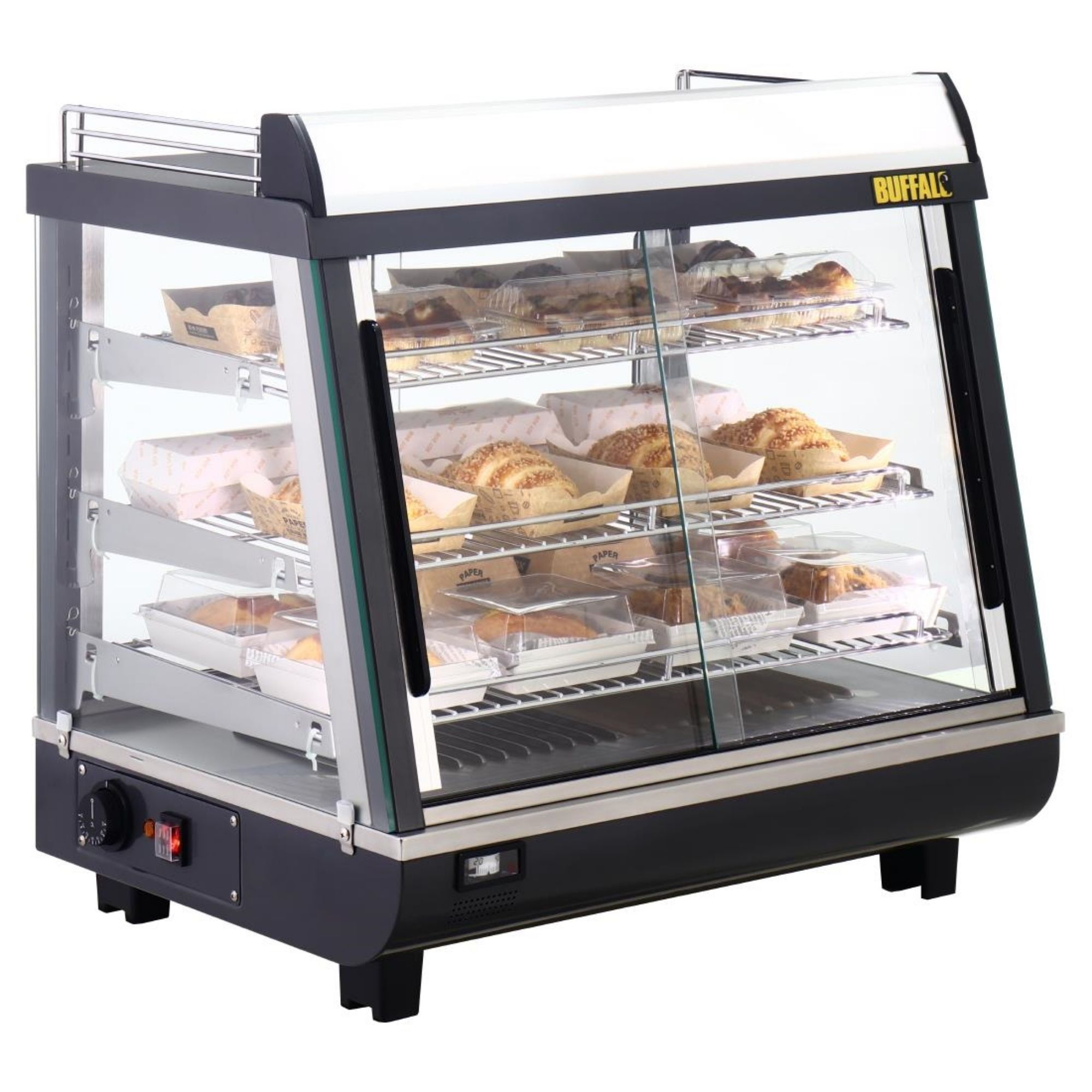 Picture of Buffalo Front and Rear Door Heated Merchandiser 96Ltr