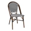 Picture of Bolero Parisian Style PE Rattan Chair Black Dot Mix (2 Pack) - HW598