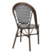 Picture of Bolero Parisian Style PE Rattan Chair Black Dot Mix (2 Pack) - HW598
