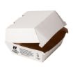 Picture of Notpla 5" Clamshell Burger Boxes - White (200 Pack) - HW504