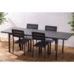 Picture of Bolero Valletta Grey Slatted Extendable Outdoor Dining Table - HW526