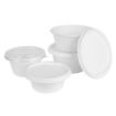 Picture of Fiesta Compostable Bagasse Lids for 400/500ml Bowl Bases (50 Pack) - HW025