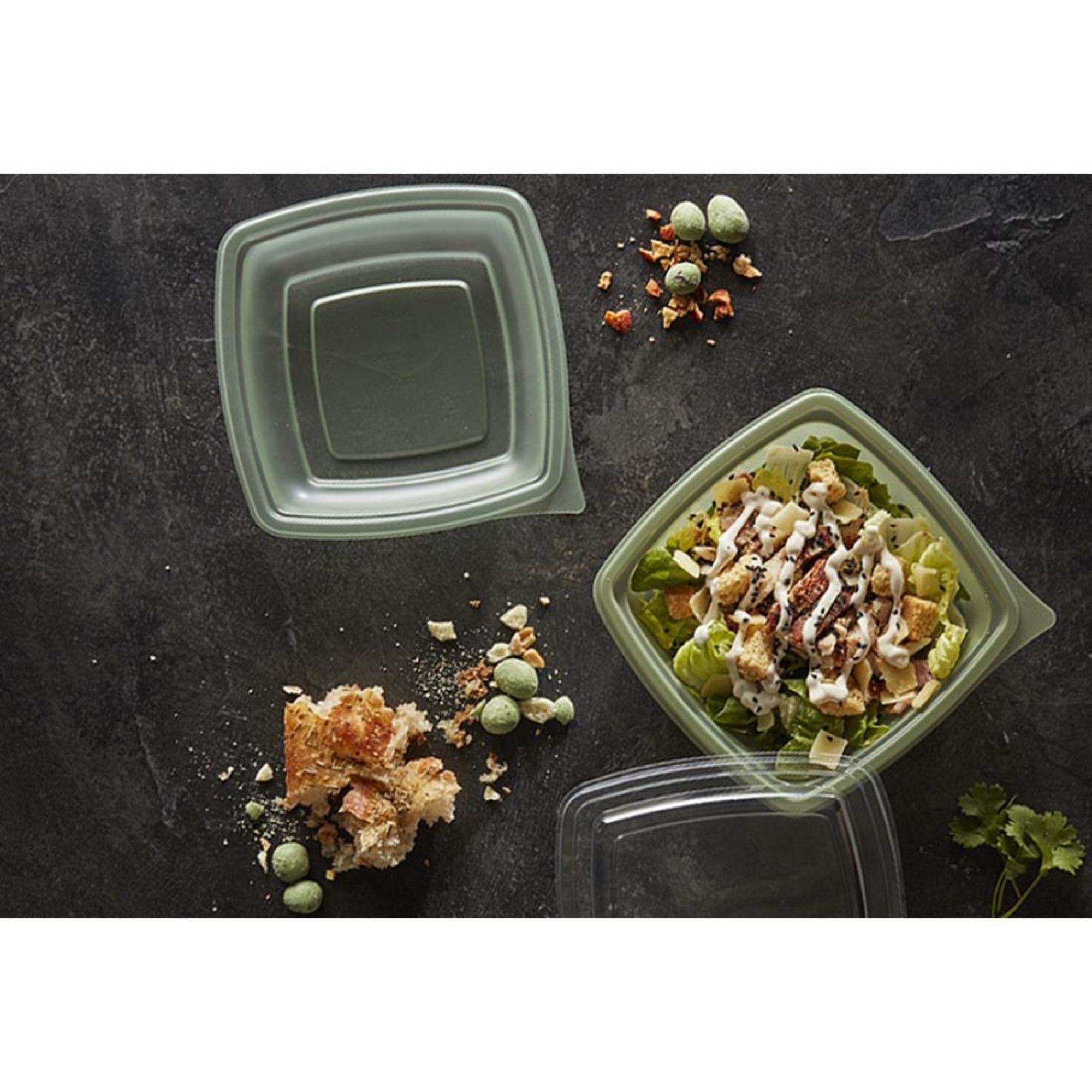 Picture of Plaza Evolve Square Takeaway Food Bowls 375ml (600 Pack)