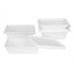 Picture of Fiesta Compostable Bagasse Lids for Bagasse Container Bases (100 Pack) - HW037