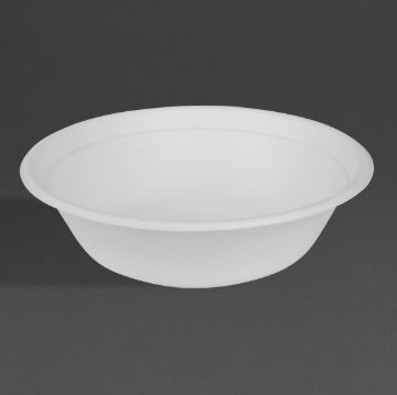 Picture of Fiesta Compostable Bagasse Poke Bowl Bases 32oz (50 Pack)