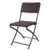 Picture of Bolero Rattan Folding Chairs Brown (2 pack) - HS558