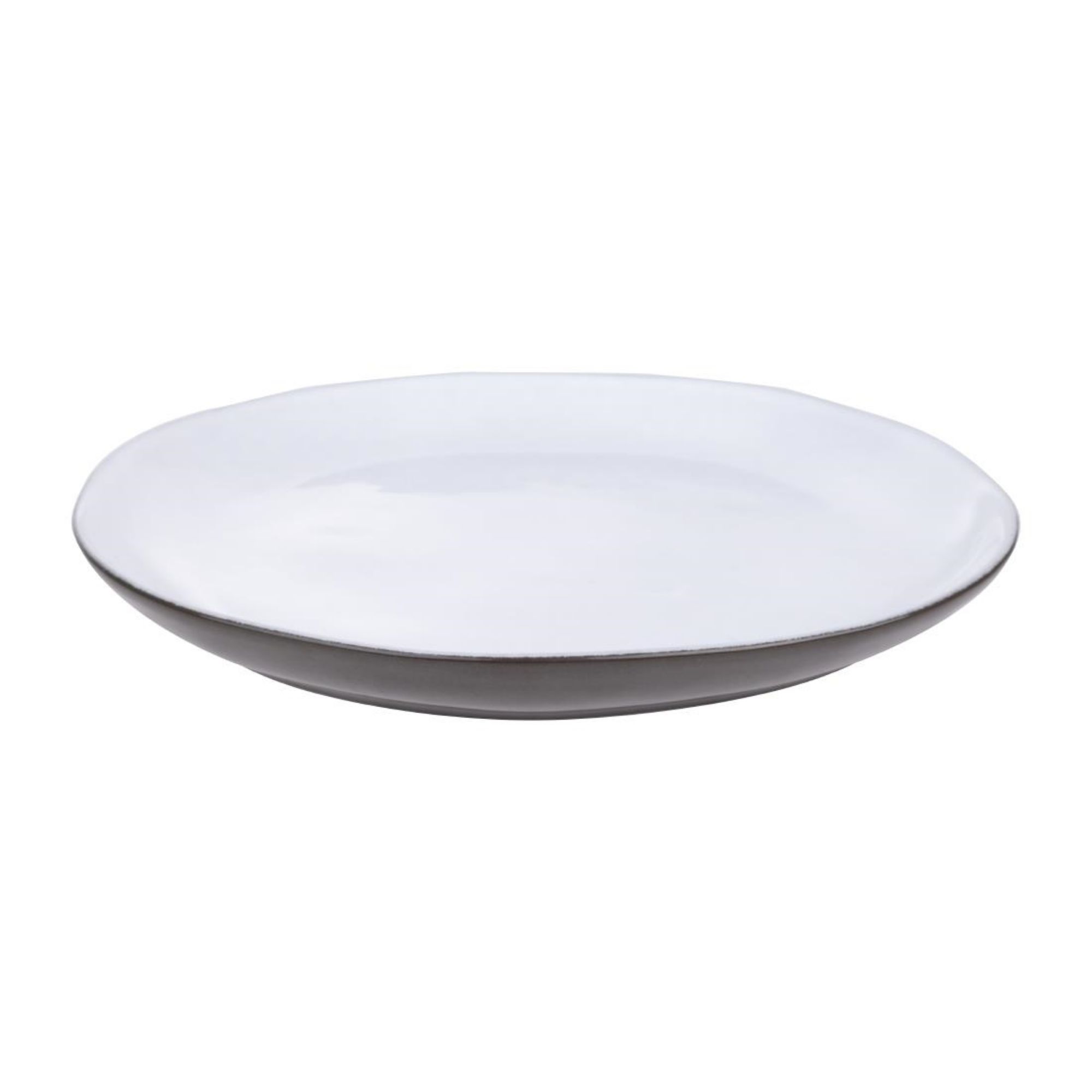 Picture of Olympia Raw Recycled Clay Charcoal Coupe Plates 260mm (6 Pack)