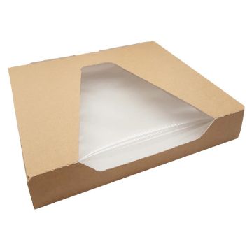 Picture of Huhtamaki Taste Quarter Pizza Box with Window and Vents (325 Pack)