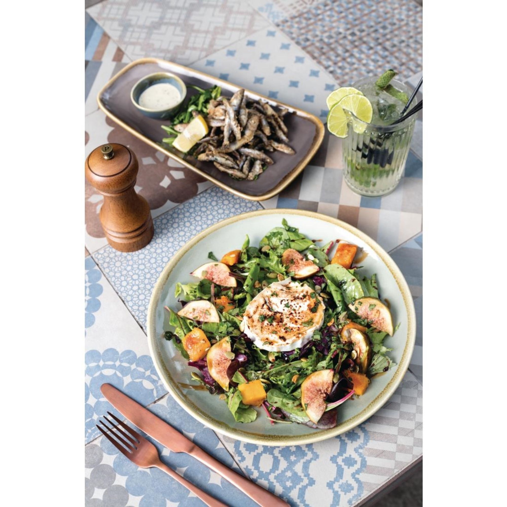 Picture of Olympia Kiln Platter Smoke 295mm (Pack of 4)