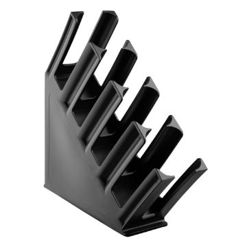 Picture of Olympia Kristallon Cup Holder 4-Slots Polypropylene Black