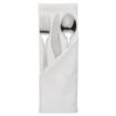 Picture of Mitre Luxury Luxor Cotton Napkins Ivy Leaf White 550 x 550mm (10 pack) - HB557