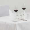 Picture of Mitre Luxury Luxor Tablecloth Ivy Leaf White 1350 x 2300mm - GW446