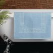 Picture of Mitre Essentials Nova Bath Mat Blue - GW348