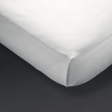 Picture of Mitre Essentials Pyramid Flat Sheet White Single