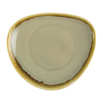 Picture of Olympia Kiln Triangular Side Plate Moss 165mm (6 Pack)