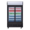 Picture of Polar G-Series Upright Sliding Door Display Cooler with Light Box 950Ltr Black - GM814