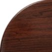 Picture of Bolero Pre-drilled Round Table Top Dark Brown 800mm - GL974