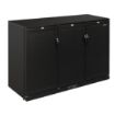 Picture of Polar G-Series 900mm Triple Solid Door Back Bar Cooler in Black 330Ltr - GL017
