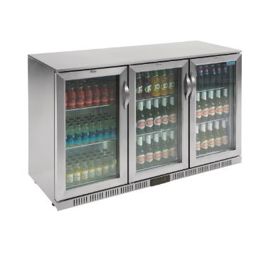 Picture of Polar G-Series Back Bar Cooler with Hinged Doors Stainless Steel 330Ltr