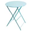 Picture of Bolero Perth Blue Pavement Style Steel Table Round 600mm - GK983