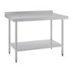 Picture of Vogue Stainless Steel Table with Upstand 1200mm - GJ507