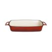 Picture of Vogue Red Rectangular Cast Iron Dish 2.8Ltr - GH320