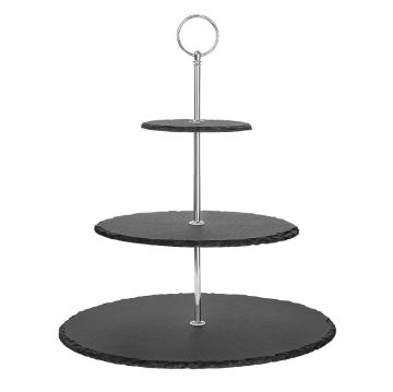 Picture of Olympia 3 Tier Slate Afternoon Tea Stand