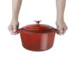 Picture of Vogue Red Round Casserole Dish 4Ltr - GH305