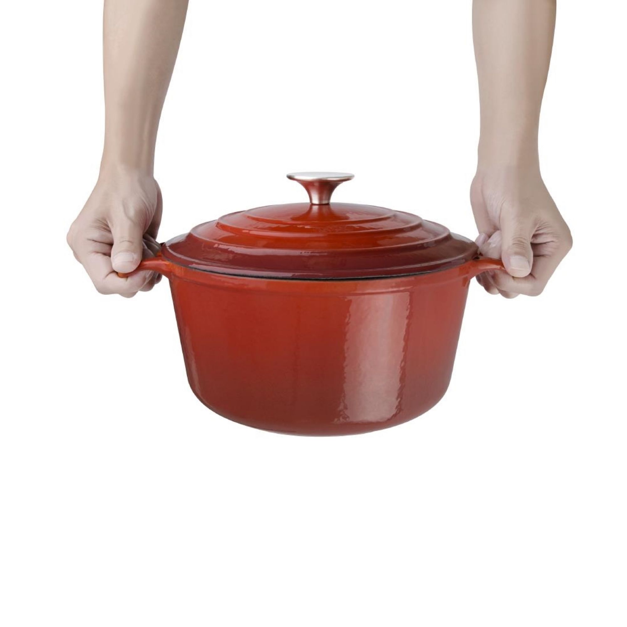 Picture of Vogue Red Round Casserole Dish 4Ltr