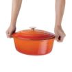 Picture of Vogue Orange Oval Casserole Dish 5Ltr - GH311