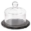Picture of APS Slate Butter Dish Glass Cloche - GH408