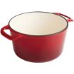Picture of Vogue Red Round Casserole Dish 3.2Ltr - GH304