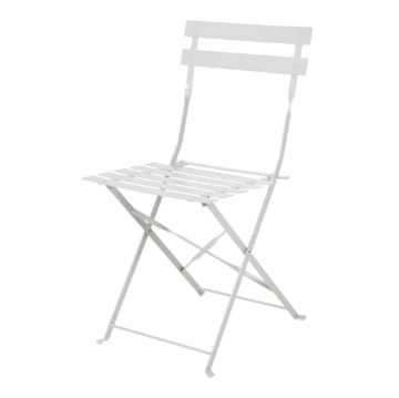 Picture of Bolero Perth Grey Pavement Style Steel Folding Chairs (2 Pack)