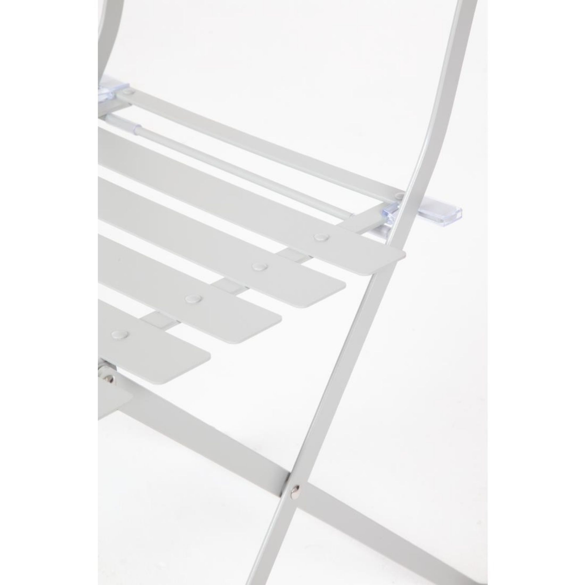 Picture of Bolero Perth Grey Pavement Style Steel Folding Chairs (2 Pack)