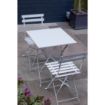 Picture of Bolero Perth Grey Pavement Style Steel Folding Chairs (2 Pack) - GH551