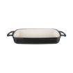Picture of Vogue Black Rectangular Cast Iron Dish 1.8Ltr - GH323