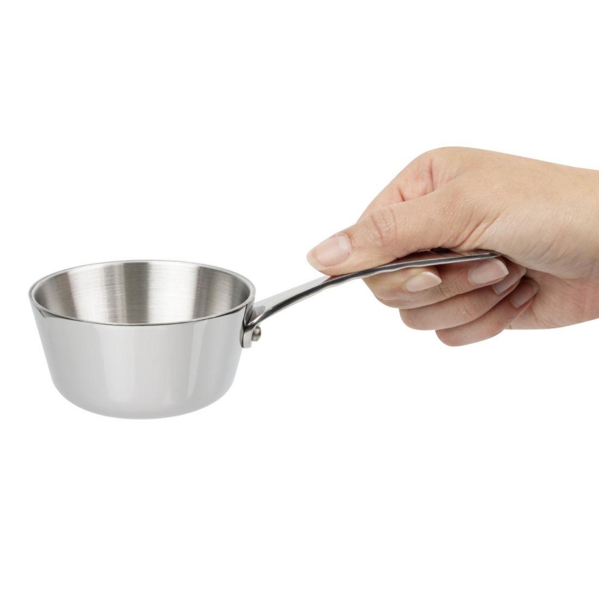 Picture of Vogue Stainless Steel Mini Gravy Pan 80mm