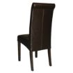 Picture of Bolero Curved Back Leather Chairs Dark Brown (2 Pack) - GF956