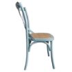 Picture of Bolero Blue Bentwood Chairs with Metal Cross Backrest (2 Pack) - GG655