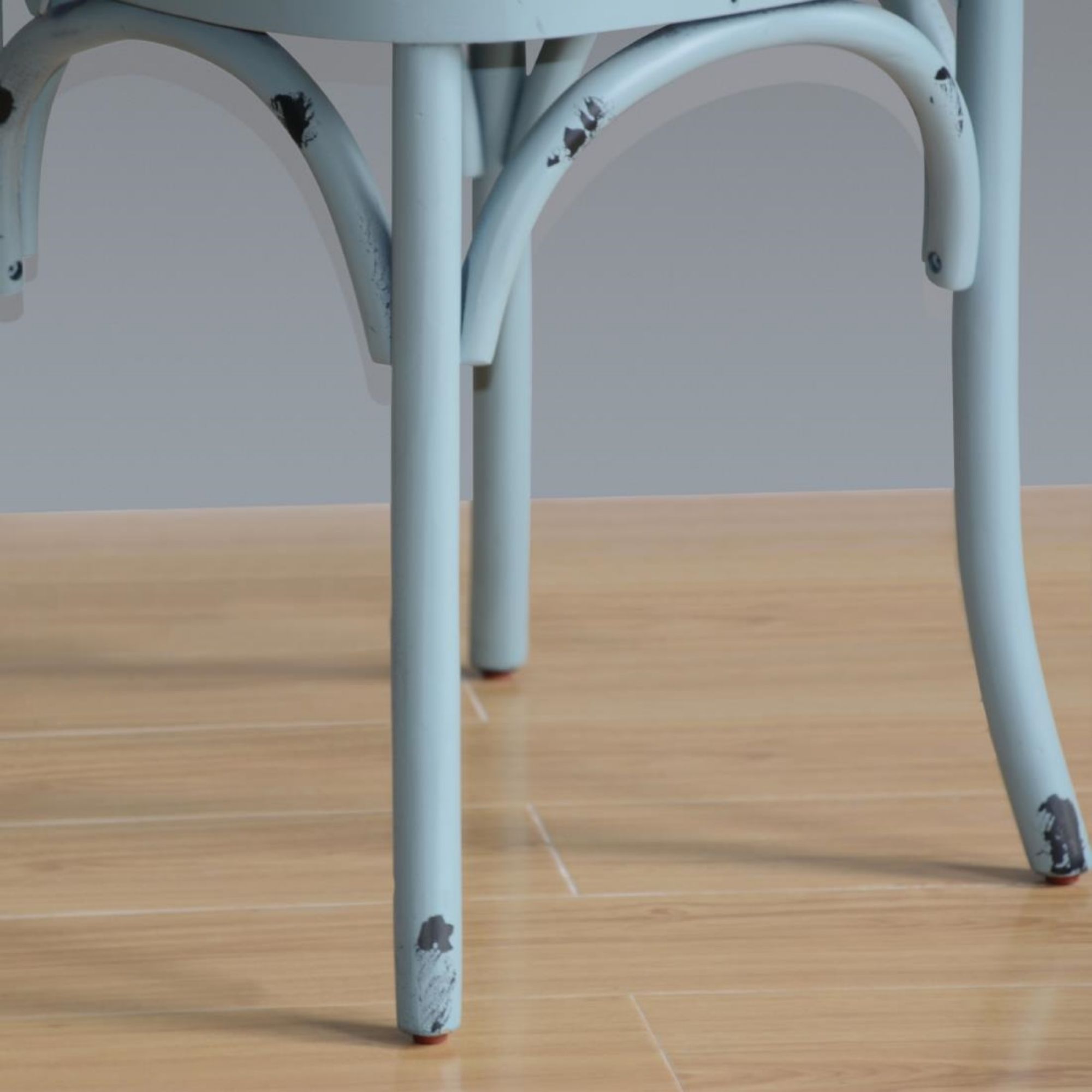 Picture of Bolero Blue Bentwood Chairs with Metal Cross Backrest (2 Pack)