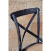 Picture of Bolero Wooden Dining Chair with Cross Backrest Black Wash Finish (Box 2) - GG654