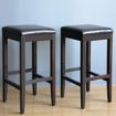 Picture of Bolero Faux Leather High Bar Stools Black (2 Pack) - GG648