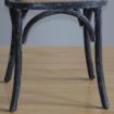 Picture of Bolero Wooden Dining Chair with Cross Backrest Black Wash Finish (Box 2) - GG654