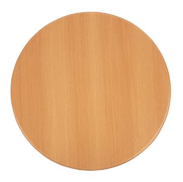 Picture of Bolero Pre-drilled Round Tabletop Beech Effect 600mm